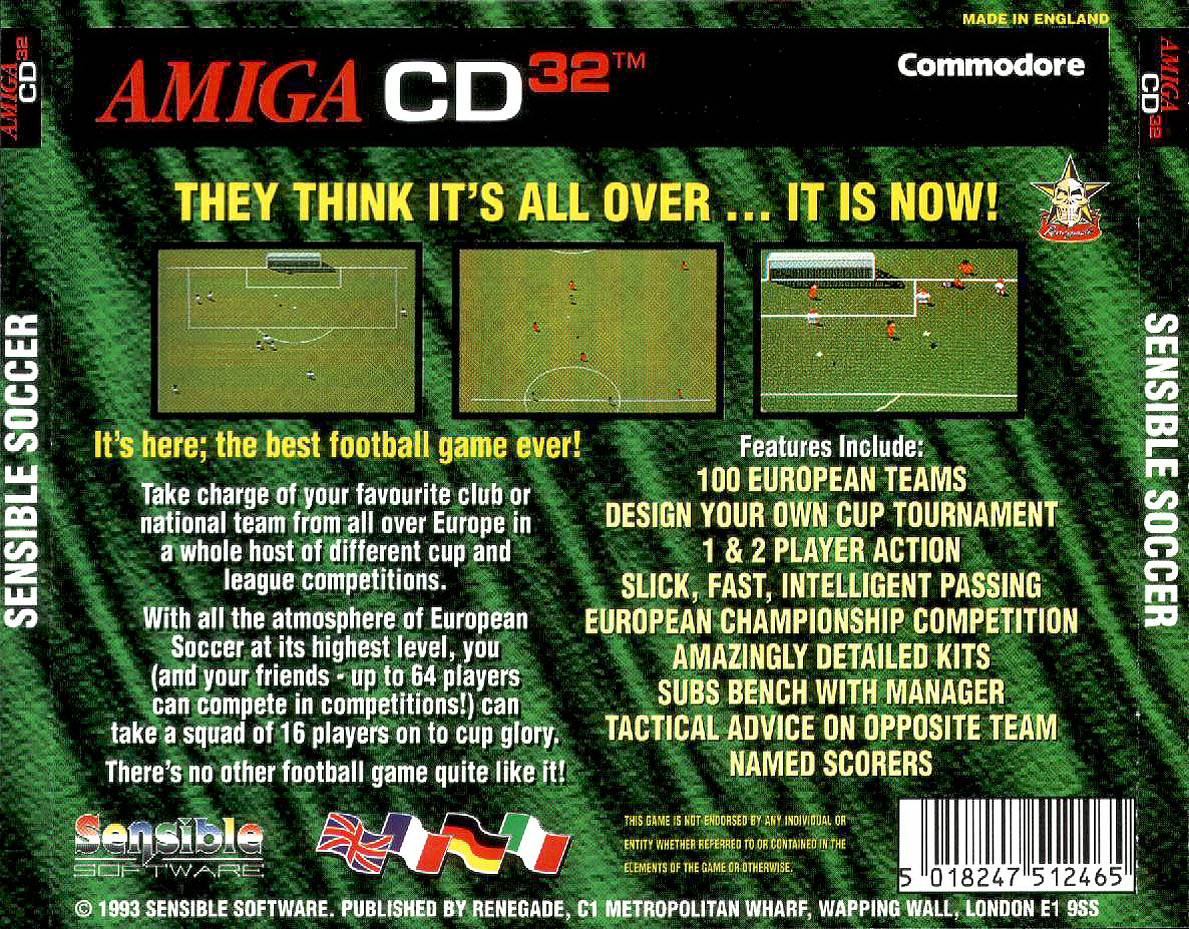 Sensible Soccer: European Champions screenshot 3 for Amiga CD32